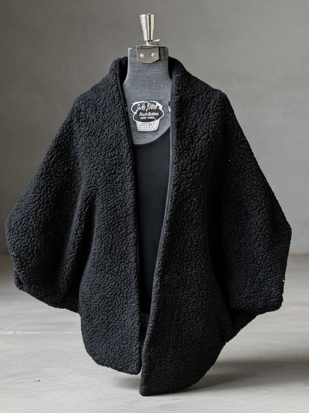 EUC 2017 Michael Stars Faux Fur Sherpa Cocoon Cape Shrug Teddy Streetwear Boomer